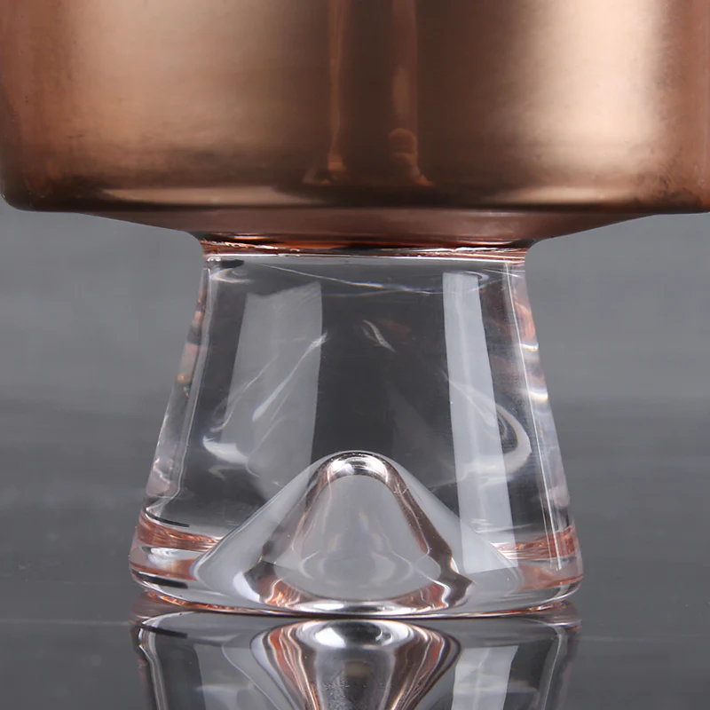 3-Piece Luxury Rose Gold Glass Wine Bottle & Cup Whiskey Decanter Set - Image 7