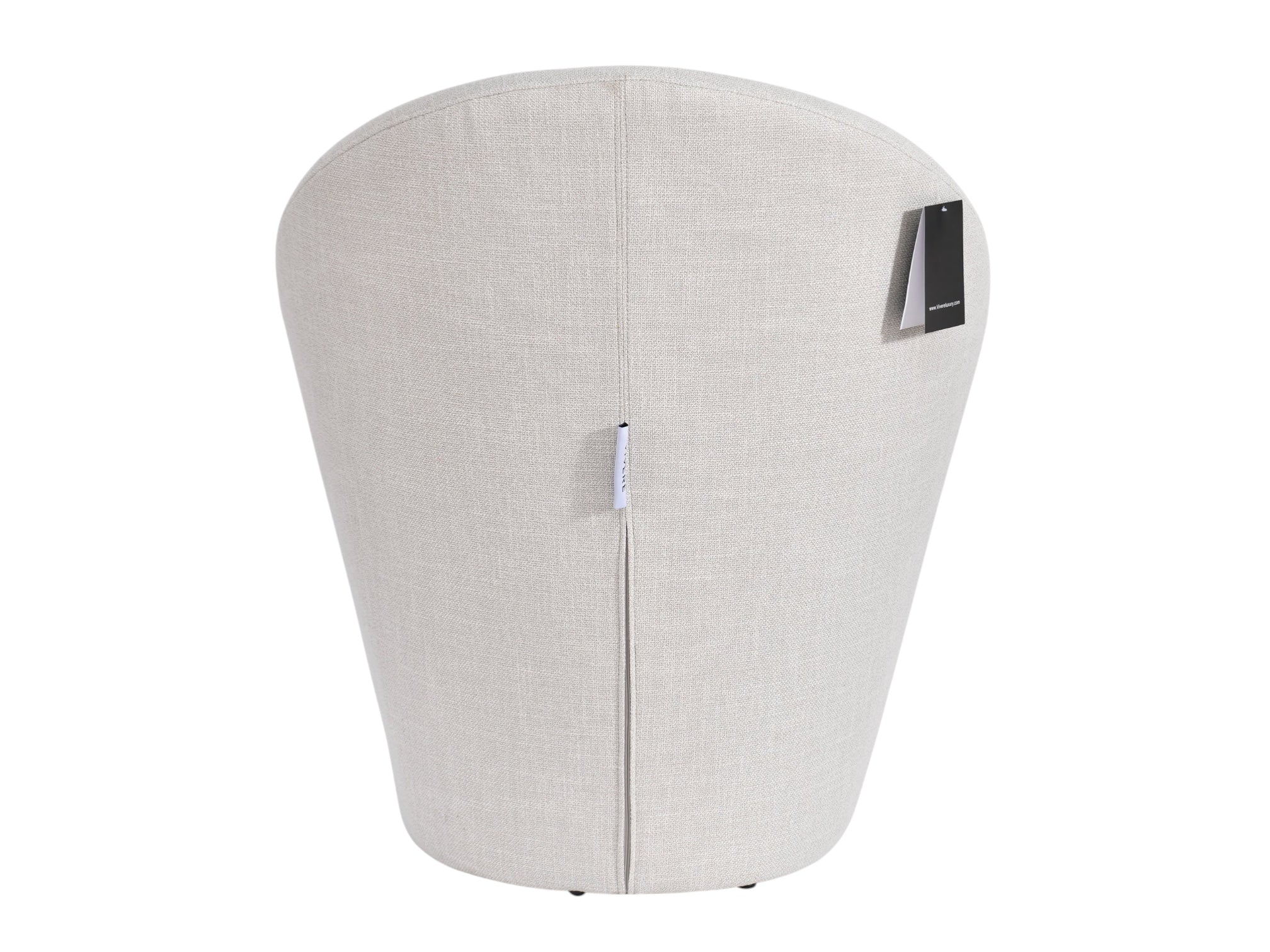 Elara Upholstered Fabric Dining Chair Beige - Image 9