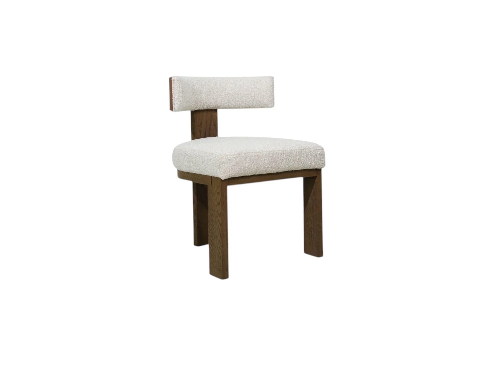 Embrace Sand Upholstered dining chair with walnut base  (Set of 2) - Image 10