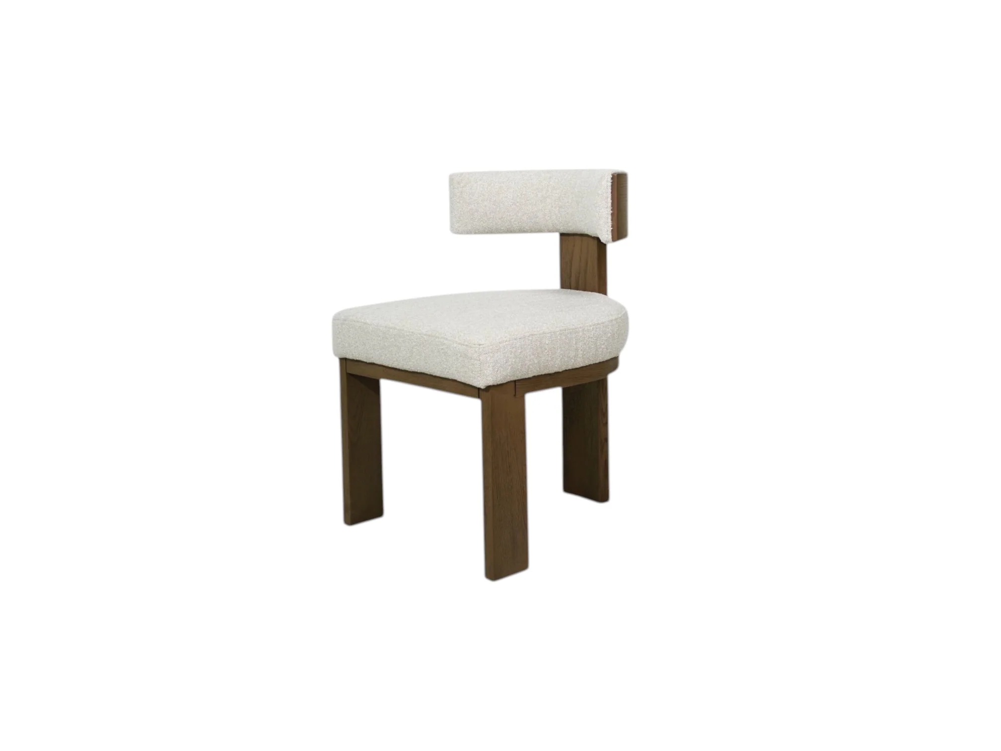 Embrace Sand Upholstered dining chair with walnut base  (Set of 2) - Image 11