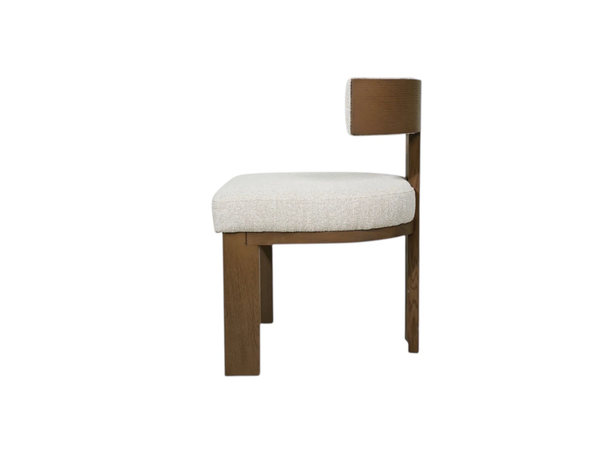 Embrace Sand Upholstered dining chair with walnut base  (Set of 2) - Image 12