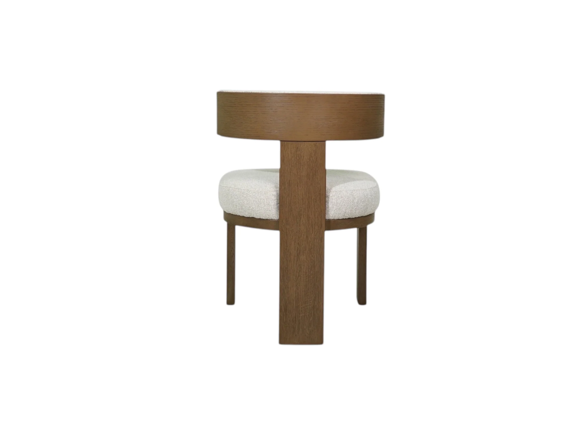 Embrace Sand Upholstered dining chair with walnut base  (Set of 2) - Image 9