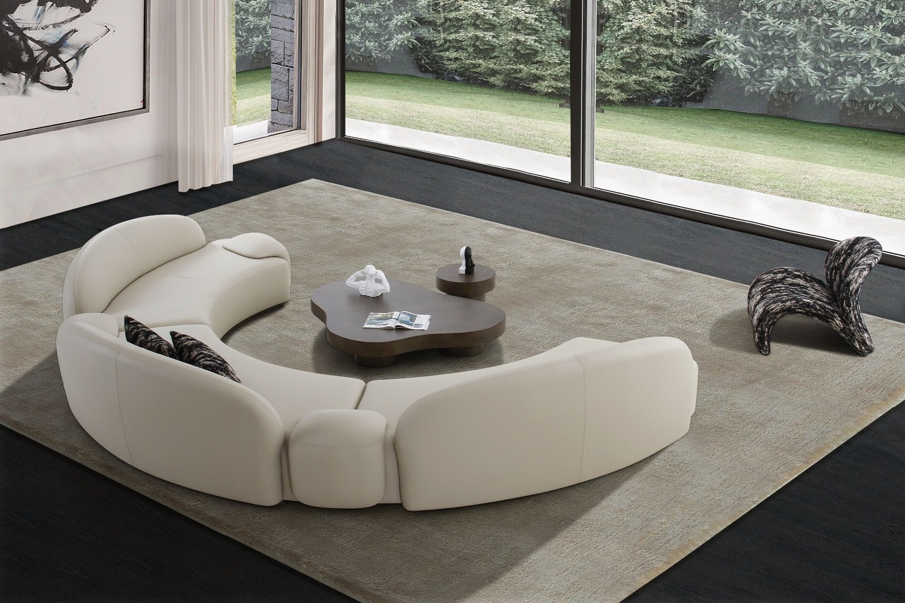 Richardson Organic Coffee Table Set Dark Walnut - Image 10